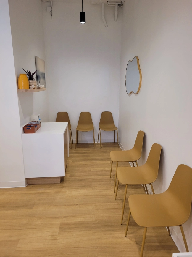 Waiting area at the Driven Psychology clinic in Edmonton